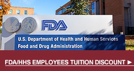 FDA HHS Employees Tuition Discount Button 5.9.22 cm